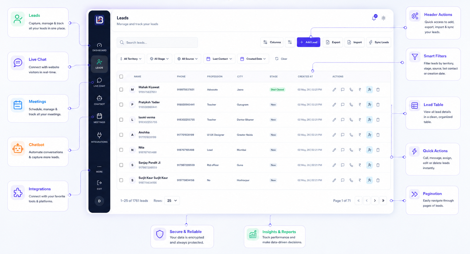 LeadBajaar Dashboard